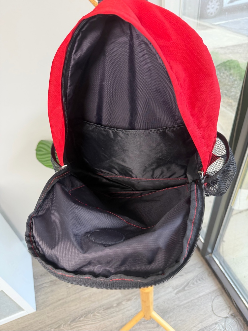 Kipling Red Daypack Backpack - Picture 6 of 9
